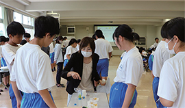 四日市市立南中学校への出張授業