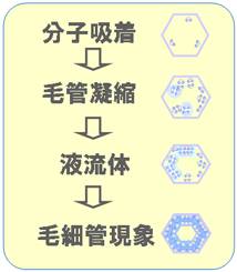 ナノ細孔中での気体-液体平衡