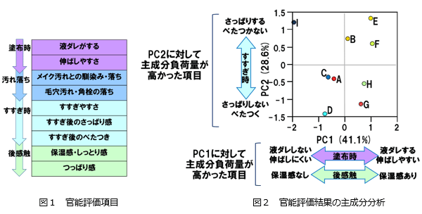 ＜官能評価による感覚の抽出＞